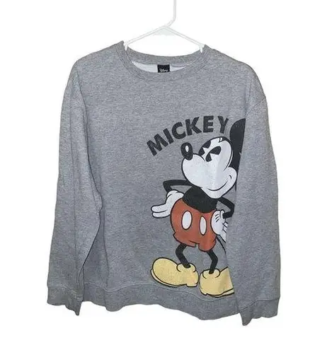 Disney  Mickey Mouse Gray Sweater Size Medium