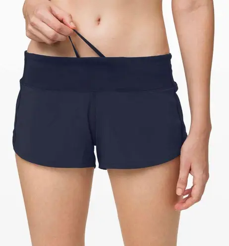 dark blue lululemon shorts