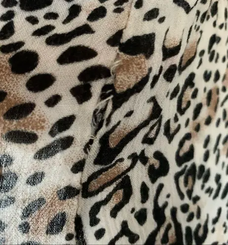 Rove Swim Animal Print Open Side Slit Cover Up Small