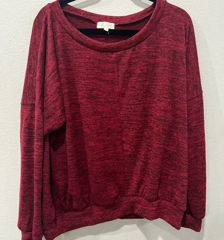 Red Marled Long Sleeve Sweater Size XL by perfect peach - Image 1