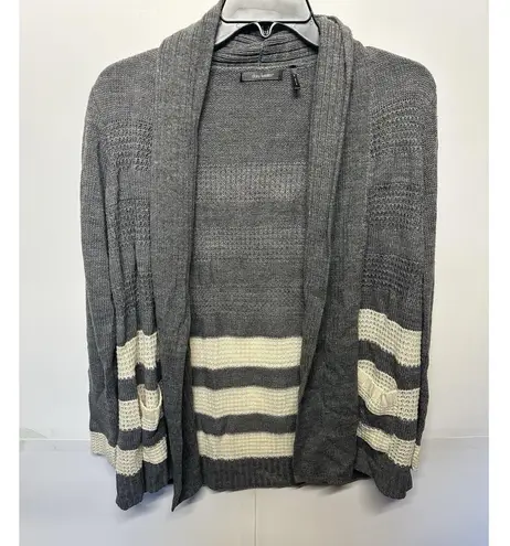 Daisy Fuentes Cardigan Women’s Small Open Front Sweater with Pockets Long Sleeve