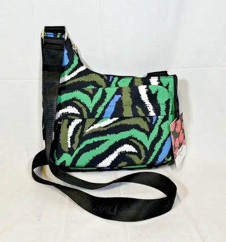 Diane Von Furstenberg Target Green Zebra Utility Crossbody Bag