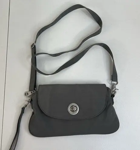 Baggallini Baggalini Monaco Clutch Purse Convertible Travel Crossbody Bag Gray Purse