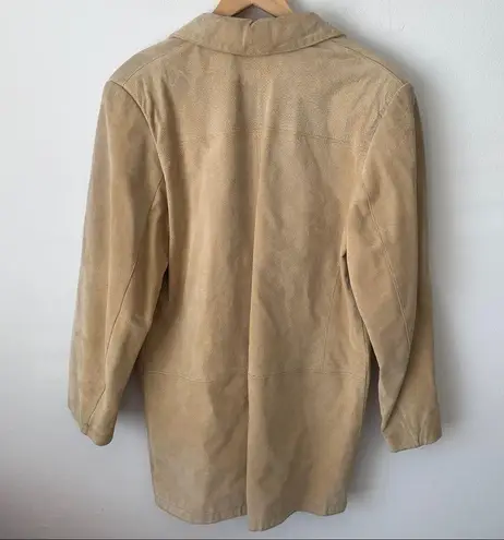 Margaret Godfrey Suede Leather Blazer Jacket Size 10