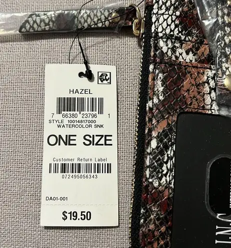 INC I.N.C. Hazell Cardcase in Watercolor Snake, New w/Tag