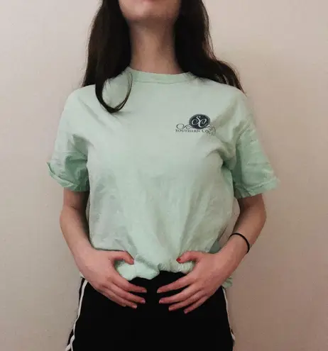 Southern Couture mint green shirt