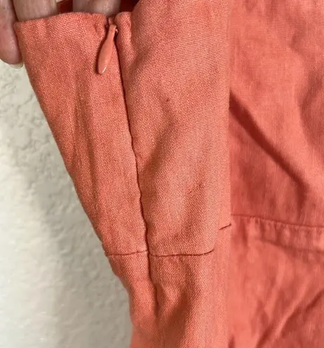 Monrow Peach Sheath Mini Dress Size S Orange