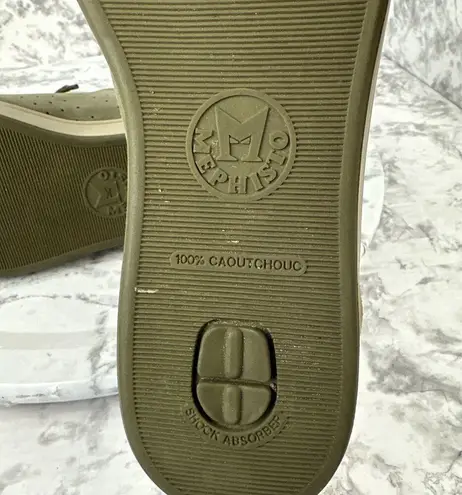 Mephisto Womens Nikita Zip Sneaker Size 8.5 Moss Green Nubuck Classic Comfort