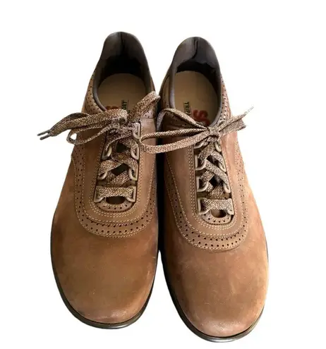 SAS Sportswear SAS Tripad Comfort Walk Easy Orthopedic Leather Oxford Lace Up Shoe 10M Brown