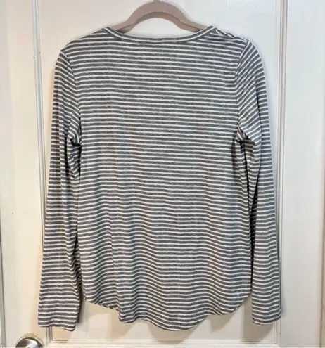 Rae Dunn  Be Kind striped long sleeve T shirt