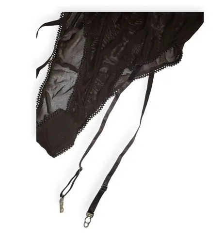 Frederick's of Hollywood Frederick’s of Hollywood Womens Brown Lola Lee Mesh Teddy