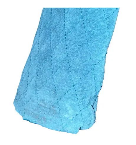 AMI Leather Jacket Women's Medium Teal Country Western Suede Quilted Equestrian Green