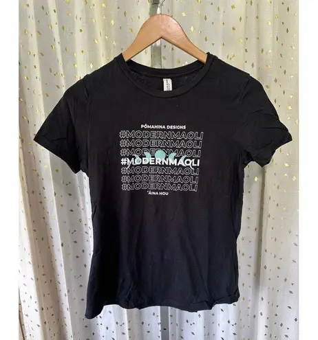 Pomahina Desings Bella + Canvas 100% Cotton Modern Maoli Aina Hou Tee T