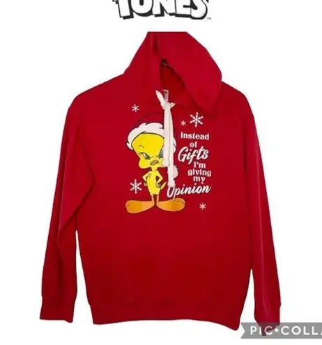 Looney Tunes Tweety Bird Christmas red Sweatshirt Hoodie