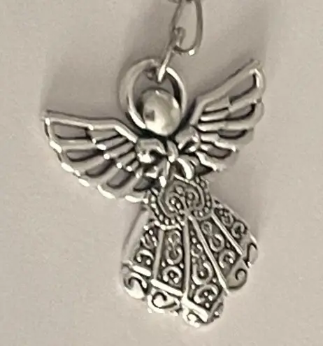 infinity Angel Charm Necklace