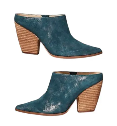 Charles by Charles David Charles David Nico Blue Teal Suede Mules