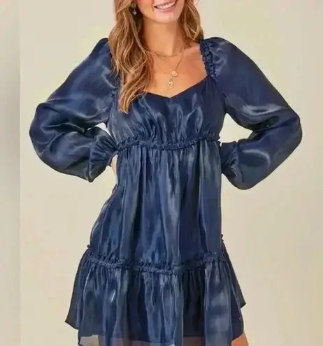 MELLODAY 🆕 Chiffon Tier Tunic Top XS🆕