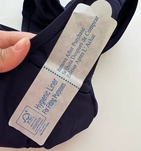 ANDIE NWT Low Rise Medium Coverage Bikini Bottoms Navy Sz M