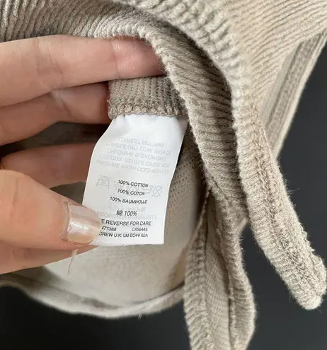 Madewell  cropped beige tan natural crop top sleeveless cotton women's size small