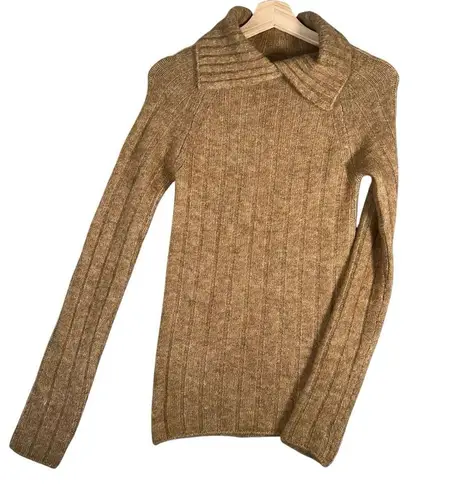 Revolve Lita by Ciara Womens New Brown Italian Alpaca Wool Sweater Size XXS $198