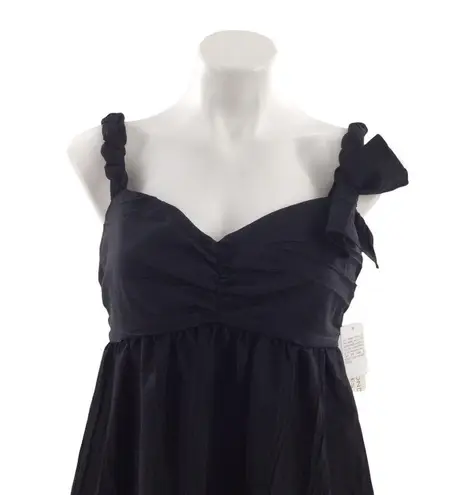 Maggy London Black Twist Bow Crinkle Party Cocktail Dress