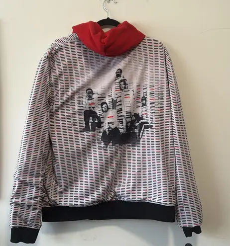 Backstreet Boys DNA Zip up Reversible Red Hoodie in Size Large