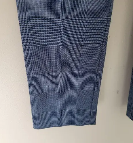 Rebecca Taylor Blue Glen Plaid Ankle Pants