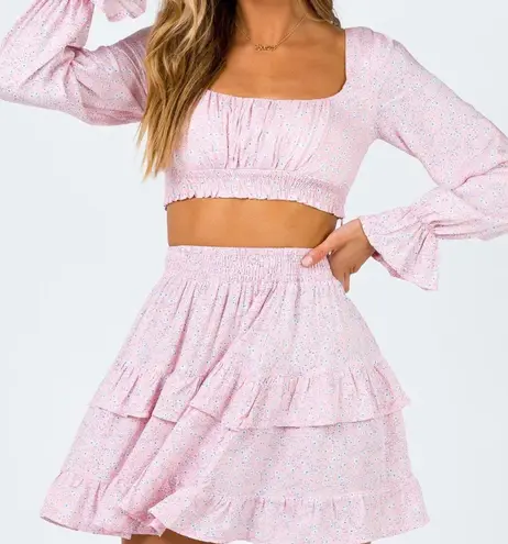 Princess Polly Blush Set Skirt and Top