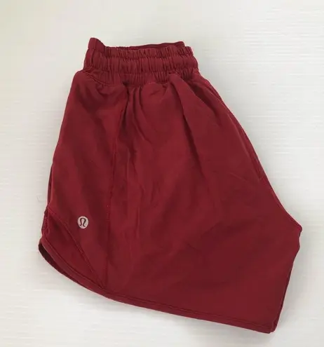 Lululemon  Hotty Hot Shorts 4” Dark Sport Red, 4