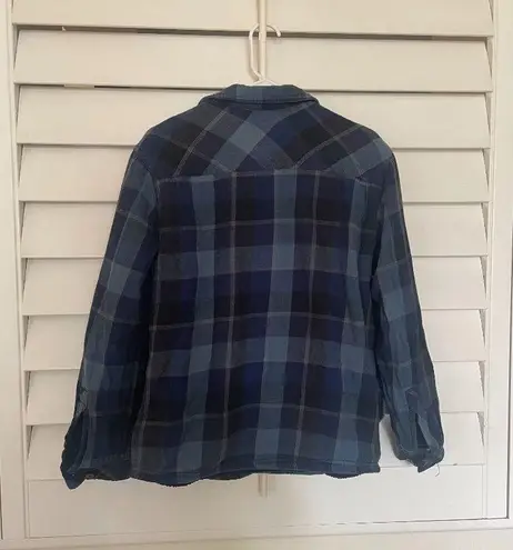 Boston Traders Plaid Print Flannel Fleece Jacket