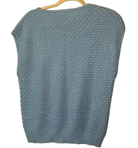 Vintage Blue Sweaters USA  Sweater Vest Medium