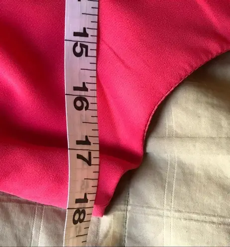 Metaphor Ruffle Front Pink Sleeveless Top L