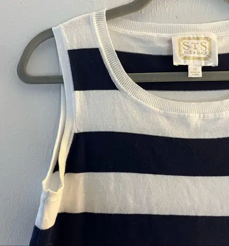 Sail To Sable Top Hydna Fringe Sweater Tank Top Sz XS GUC Nautical Round Neck