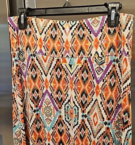Veronica M ππ Midi Skirt ~ Multi-Color Navajo Pattern Medium NWOT
