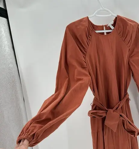 The Get Tiered Dress with Long Sleeves prairie minimalist conservative size S