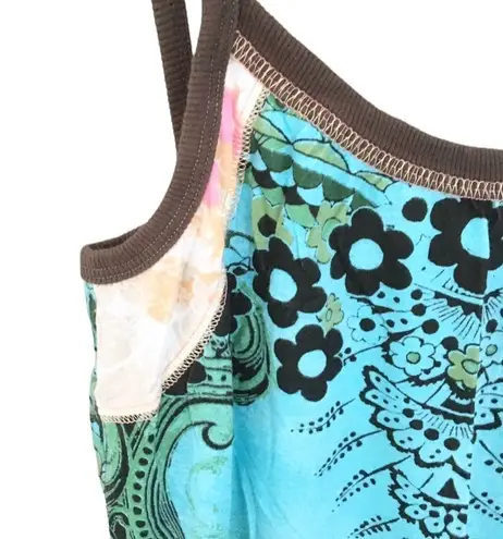 new skinny minnie 𑁍 Mixed Floral Print Mini Sun Dress 𑁍 Blue + Black 𑁍 Large