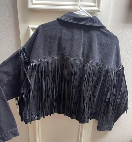 Forever 21 Fringe Denim Jacket