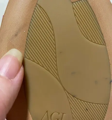 AGL ATTILIO GIUSTI LEOMBRUNI LEATHER SANDALS Size 6.5