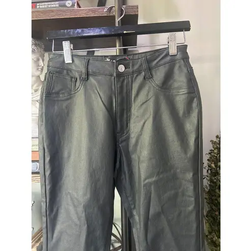 SER.O.YA Presely Coated Denim High Rise Flare Jean Coated Black Womens 26