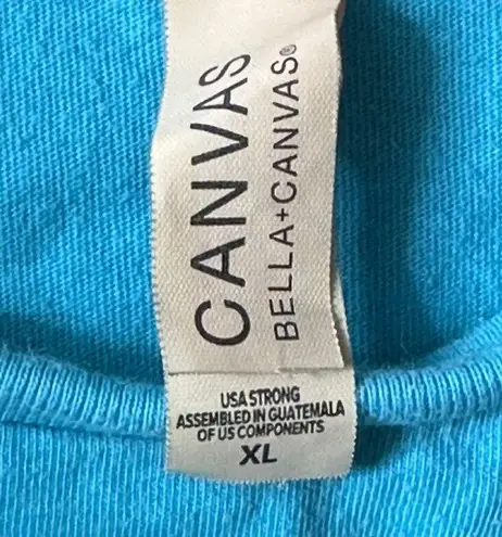 Handmade Witchy Peace Sign Wildflowers Boho Blue T