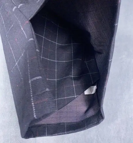 Vylette Women's Ponte Knit Mini Skirt Size Medium Elastic Waist Dark Plaid