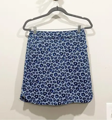 Peter Millar  Alice Petal Hem Blue Floral Athletic Tennis Skirt Skort Size XS