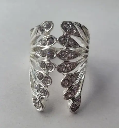 Vintage Bat Wing Unbranded Statement Ring Silver