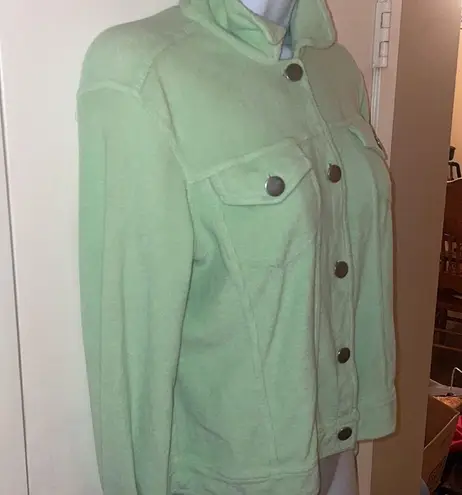 Forenza - lime green terry cloth 2 piece lounge set