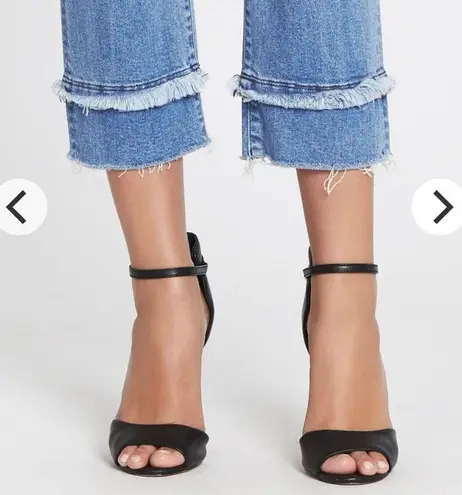 3x1 Petal Higher Ground Slim Crop Jeans Double Raw Hem REVOLVE Blue Size 27