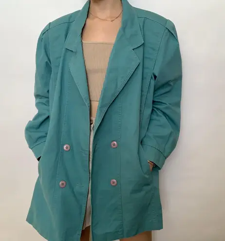 American Vintage Teal Blue Coat 