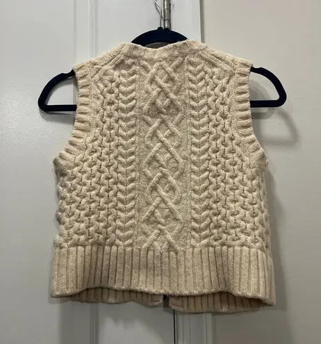 RE/DONE Ivory 50's Cardigan Vest Size Medium $350