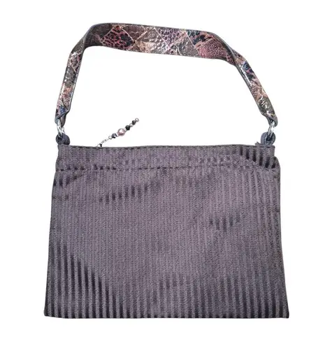 Brown Peace Sign Shoulder Bag Removable Strap Vintage Y2K 70s Boho