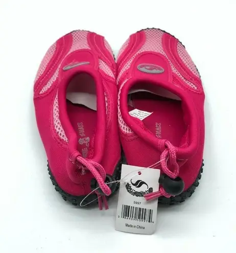 Shoe Shack Womens Water Shoes Drawstring Mesh Slip On Pink Size 8 thumbnail 3