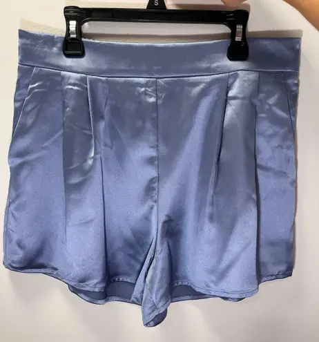 ee:some blue silk shorts